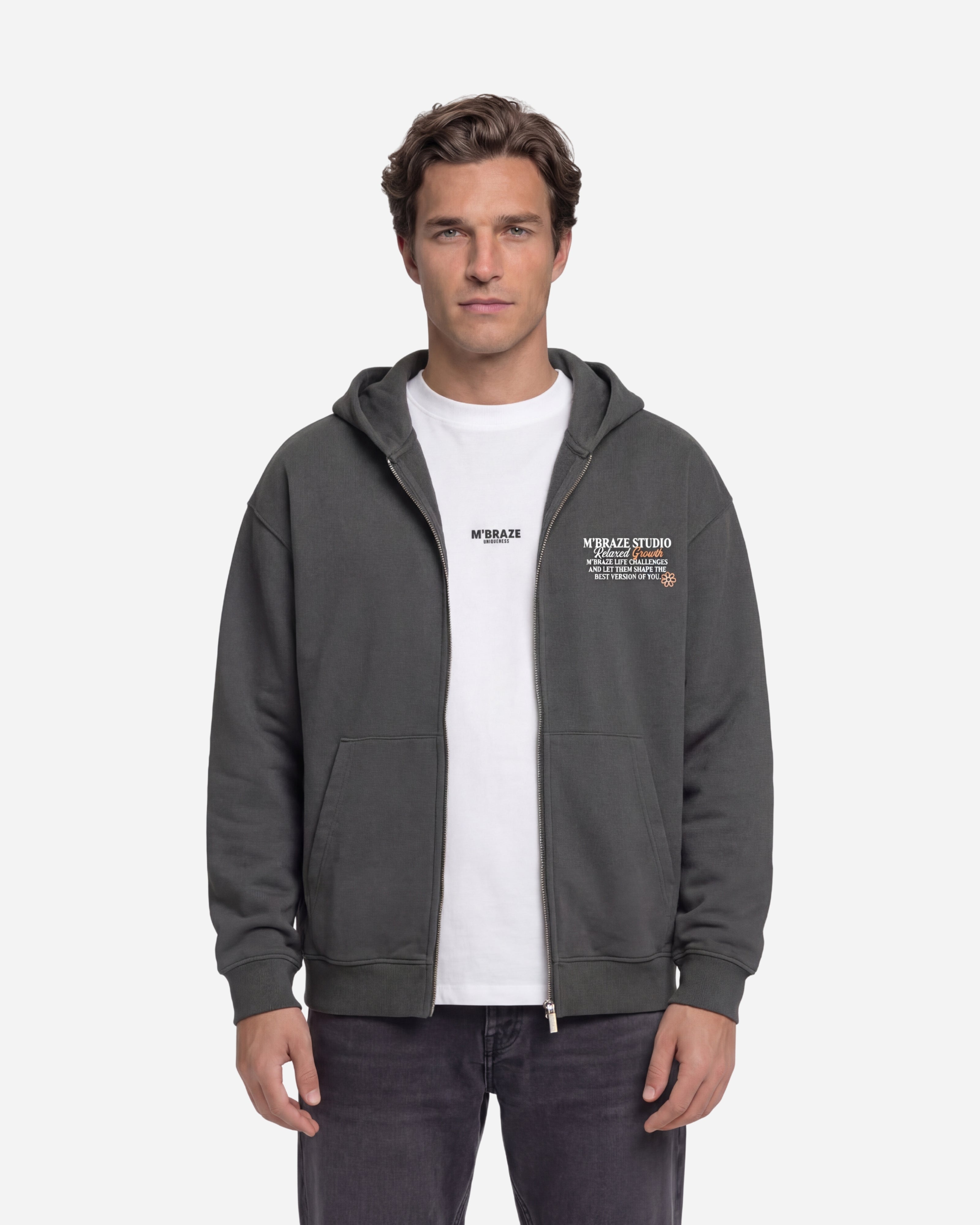 Studio Zipped Hoodie Loose Fit