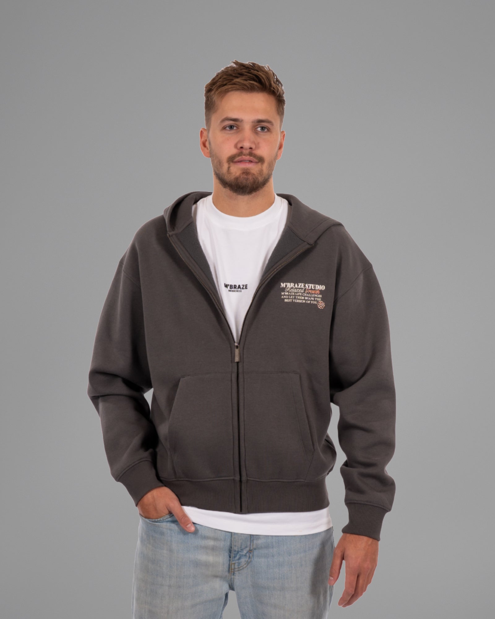 Studio Zipped Hoodie Loose Fit