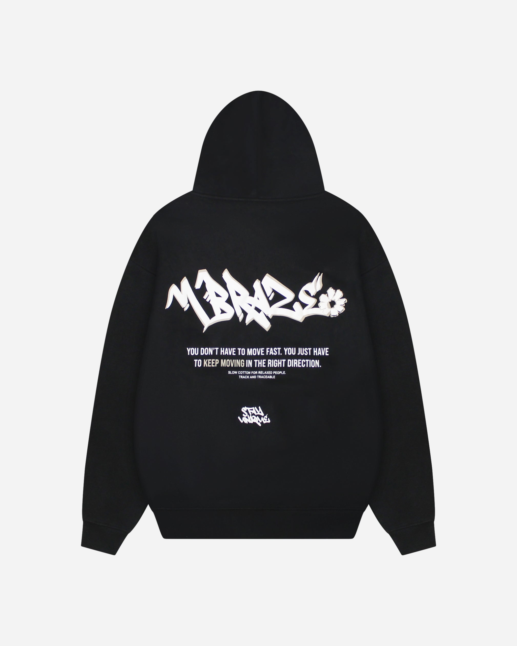 Graffiti Zipped Hoodie Loose Fit